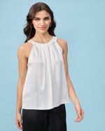 BLOUSE SATIN HALTER NECK - Image 9