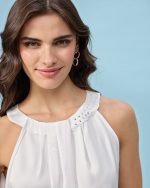 BLOUSE SATIN HALTER NECK - Image 10