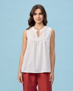 BLOUSE COTTON EMBOSSED