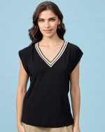 BLOUSE LYCRA V NECK - Image 3