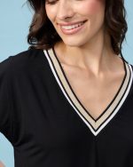 BLOUSE LYCRA V NECK - Image 4