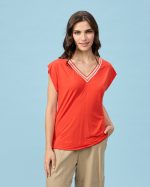 BLOUSE LYCRA V NECK - Image 7