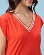 BLOUSE LYCRA V NECK - Image 9