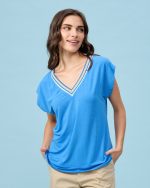 BLOUSE LYCRA V NECK - Image 12
