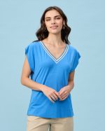 BLOUSE LYCRA V NECK - Image 16