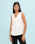 BLOUSE LINEN SLEEVELESS - Image 2