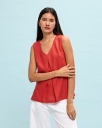 BLOUSE LINEN SLEEVELESS - Image 7