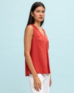 BLOUSE LINEN SLEEVELESS - Image 9