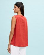 BLOUSE LINEN SLEEVELESS - Image 10