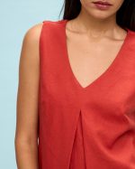 BLOUSE LINEN SLEEVELESS - Image 11