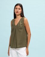 BLOUSE LINEN SLEEVELESS - Image 13