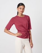 BLOUSE LYCRA ROUND NECK - Image 3