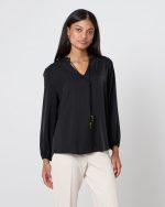 BLOUSE CREPE V NECK - Image 2