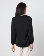 BLOUSE CREPE V NECK - Image 6