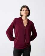 BLOUSE CREPE V NECK - Image 8