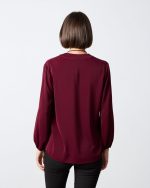 BLOUSE CREPE V NECK - Image 12