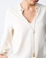 BLOUSE CREPE V NECK - Image 14