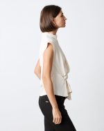 BLOUSE MOCK DRAPEP NECK - Image 11