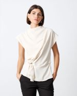 BLOUSE MOCK DRAPEP NECK - Image 13
