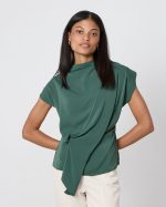BLOUSE MOCK DRAPEP NECK - Image 15