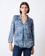 BLOUSE V NECK PRINTED
