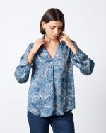 BLOUSE V NECK PRINTED - Image 3