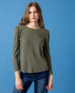 CUPRO BLOUSE ROUND NECK