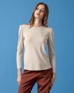 CUPRO BLOUSE ROUND NECK - Image 3