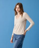 CUPRO BLOUSE V NECK - Image 5