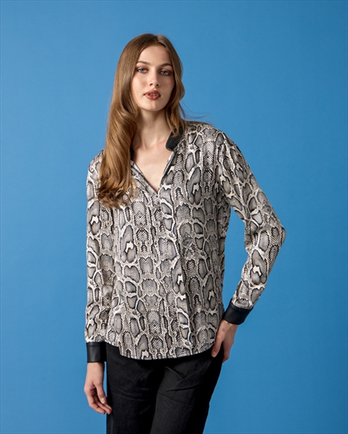 48073A.jpg BLOUSE SNAKE PRINT - Image 1