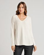 KNITTED SWEATER V NECK