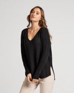 KNITTED SWEATER V NECK - Image 3