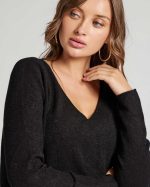 KNITTED SWEATER V NECK - Image 4