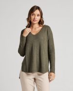 KNITTED SWEATER V NECK - Image 23