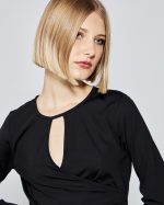 BLOUSE ROUND NECK CUT OUT - Image 4