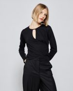 BLOUSE ROUND NECK CUT OUT - Image 6
