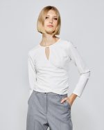 BLOUSE ROUND NECK CUT OUT - Image 13