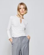 BLOUSE ROUND NECK CUT OUT - Image 15