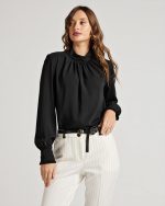 BLOUSE MOCK NECK - Image 2