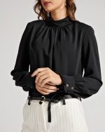 BLOUSE MOCK NECK - Image 5