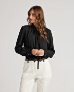 BLOUSE MOCK NECK - Image 7