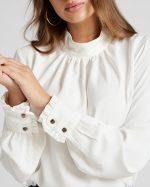 BLOUSE MOCK NECK - Image 9