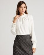 BLOUSE MOCK NECK - Image 10