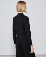 BLOUSE MOCK NECK CUT OUT - Image 5