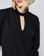 BLOUSE MOCK NECK CUT OUT - Image 6