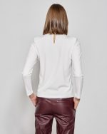 BLOUSE MOCK NECK CUT OUT - Image 14