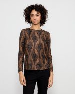 BLOUSE KNITTED PRINTED