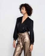 BLOUSE CUPRO V NECK - Image 2