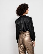 BLOUSE CUPRO V NECK - Image 5