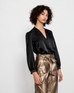 BLOUSE CUPRO V NECK - Image 7